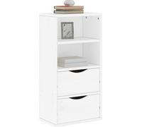 vidaXL Armoire d'appoint avec tiroirs ODDA Blanc Pin massif