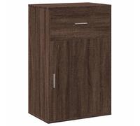 vidaXL Armoire d'appoint marron imitation chêne 56,5x39x90 cm Matériau dérivé du bois