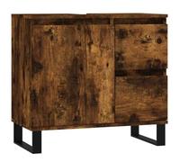 vidaXL Armoire de bain Chêne fumé 65x33x60 cm Bois d'ingénierie Marron G