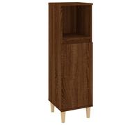 Vidaxl Armoire De Bain Chêne Marron 30x30x100 Cm Bois D'ingénierie Marron