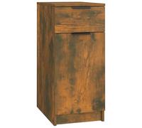 vidaXL Armoire de bureau Chêne fumé 33,5 x 50 x 75 cm Bois d'ingénierie