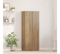 Vidaxl Armoire De Bureau Ensemble De 2 Chêne Artisan Bois D'ingénierie