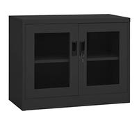 vidaXL Armoire de Bureau Meuble de Classement Meuble de Rangement Stockage de Fichiers Armoire de Rangement Intérieur Anthracite 90x40x70 cm Acier