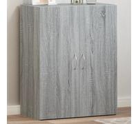 Vidaxl Armoire De Classement Sonoma Gris Bois D'ingénierie Marron
