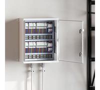 vidaXL Armoire de contrôle IP65 étanche Grise 50x22x60 cm en plastique ABS