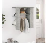 vidaXL Armoire de couloir Gris béton 97,5x37x99 cm Bois d'ingénierie