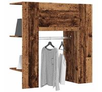 Vidaxl Armoire De Couloir Vieux Bois 97,5x37x99 Cm Bois D'ingénierie Multicolore