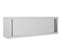 vidaXL Armoire de cuisine avec portes coulissantes 150x40x50 cm Inox
