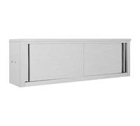 vidaXL Armoire de Cuisine avec Portes coulissantes 150x40x50 cm INOX