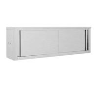 vidaXL Armoire de cuisine avec portes coulissantes 150x40x50 cm Inox