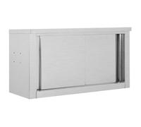 vidaXL Armoire de cuisine avec portes coulissantes 90x40x50 cm Inox