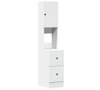vidaXL Armoire de cuisine 35x50x180 cm Bois d'ingénierie Blanc