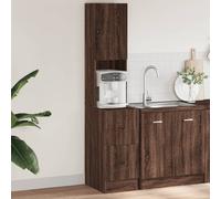 vidaXL Armoire Cuisine chêne Marron 35x50x180 cm Bois d’ingénierie, Placard de Cuisine, unité de cuisinette, Armoire de Rangement avec tiroir