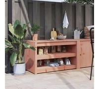 vidaXL Armoire de cuisine d'extérieur 106x55x64 cm bois massif douglas 832336 Marron G