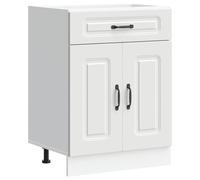 vidaXL Armoire de cuisine Kalmar blanc bois d'ingénierie, meuble bas d'évier, meuble bas de cuisine avec tiroir, meuble bas 853487