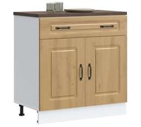 vidaXL Armoire de cuisine Kalmar – chêne artisanal, meuble bas d'évier avec tiroir