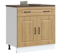 Vidaxl Armoire De Cuisine Kalmar Chêne Artisanal Bois D'ingénierie Marron