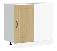 vidaXL Armoire de cuisine Kalmar – chêne Sonoma, bois d'ingénierie, meuble d'évier avec tiroir