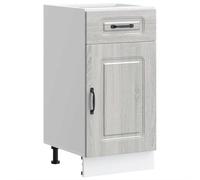 vidaXL Armoire de Cuisine Kalmar Sonoma Gris Bois d'ingénierie, Meuble Bas d'évier, Meuble Bas de Cuisine avec tiroir, Meuble Bas de Cuisine avec Porte