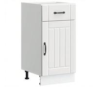 vidaXL Armoire de cuisine Lucca blanc bois d'ingénierie Cette armoire de cuisine optimise votre espace de cuisine, offrant un espace de rangement suffisant pour vos effets personnels ! Matériau stable