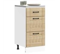 vidaXL Armoire de cuisine Lucca, chêne Sonoma, bois ingénierie, avec tiroir