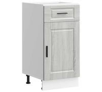 vidaXL Armoire de cuisine Porto – Bois d'ingénierie Sonoma gris/marron – Avec tiroir