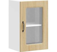 vidaXL Armoire de cuisine suspendue avec porte vitrée Kalmar chêne Sonoma Matériau dérivé du bois