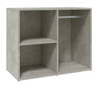 vidaXL Armoire de Dressing Armoire Cosmétique Meuble de Coiffeuse Meuble de Rangement Chambre à Coucher Gris Béton 80x40x65 cm Bois d'Ingénierie