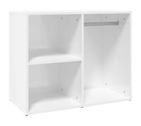vidaXL Armoire de Dressing Armoire Cosmétique Meuble de Coiffeuse Meuble de Rangement Chambre à Coucher Blanc Brillant 80x40x65cm Bois d'Ingénierie