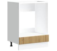 vidaXL Armoire de Four Lucca chêne Artisanal Bois ingénierie, unité de Four, Armoire de Four de Cuisine, unité de Base de Four