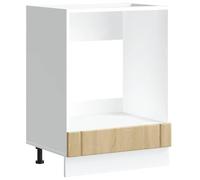 vidaXL Armoire de Four Lucca chêne Sonoma Bois d'ingénierie, unité de Four, Armoire de Four de Cuisine, unité de Base de Four