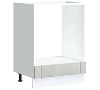 vidaXL Armoire de four Lucca – Gris béton – Bois d'ingénierie