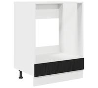 vidaXL Armoire de Four Murale 60 x 46 x 81,5 cm en chêne Noir, en Bois d'ingénierie. Un Meuble de Cuisine Moderne avec Un Design Gain de Place. C'est spacieux, ça nécessite Un Assemblage et la fixati