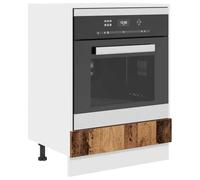 vidaXL Armoire de Four Riga Bois Ancien 60 x 46 x 81.5 cm, Armoire de Cuisine Rectangulaire Moderne, Rangement Fonctionnel Intérieur, Organisation Facile des Casseroles pour Espaces Contemporains