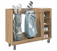 vidaXL Armoire de Golf avec Roue Uni Chêne Artisanal 120 x 45 x 98 cm