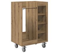 vidaXL Armoire de Golf avec roue Uni Chêne artisanal 65 x 45 x 98 cm