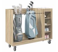 vidaXL Armoire de Golf avec Roue Uni Chêne Sonoma 120 x 45 x 98 cm