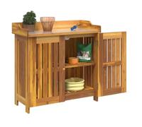 vidaXL Armoire de Jardin avec Stockage Marron 78 x 36.5 x 78cm, Solutions de Rangement pour Salon, Cabinet rectangulaire, Organiseur en Bois Moderne, Meuble Durable.