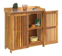 vidaXL Armoire de jardin avec rangement avec porte Marron 93 x 41.5 x 98cm