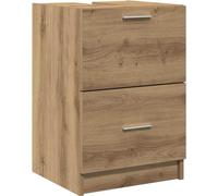 vidaXL Armoire de lavabo Artisan chêne 40 x 37 x 59 cm Matériau dérivé du bois