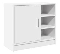 vidaXL Armoire de lavabo 63 x 29 x 55 cm Bois d'ingénierie Blanc