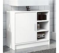 vidaXL Armoire de lavabo 63 x 29 x 55 cm Bois d'ingénierie Blanc