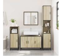 vidaXL Armoire de lavabo de salle de bain chêne sonoma 90x33x60 cm