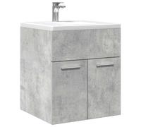 Vidaxl Armoire De Lavabo De Salle De Bain Gris Béton 41x38,5x46 Cm Multicolore