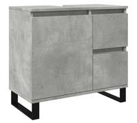vidaXL Armoire de lavabo de Salle de Bain Gris béton 65x33x60 cm