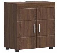 vidaXL Salle de bain lavabo armoire chêne brun 60 x 34 x 63 cm