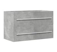 vidaXL Armoire de lavabo gris béton 80x38,5x48 cm bois ingénierie 856228