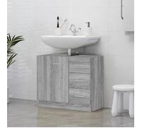 vidaXL Armoire de lavabo Sonoma gris 63x30x54 cm Bois d'ingénierie 815631