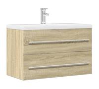 vidaXL Armoire de lavabo vieux bois 80x38,5x48 cm bois d'ingénierie 856227