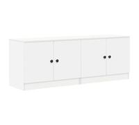 vidaXL Armoire de lit 2 pcs Blanc 66 x 35 x 48 cm Bois d’ingénierie, Rangement Chambre, unité modulable, Table de Nuit rectangulaire, Design Minimaliste, Meuble Fonctionnel, Cabinet Moderne
